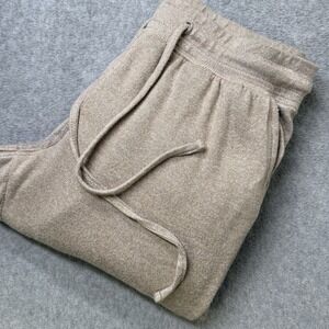 Southern Shirt‎ Women's High Rise Knit Jogger Pants Beige Tan Lounge Small